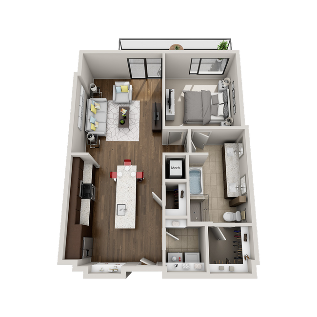 Unit 1-522 floor plan